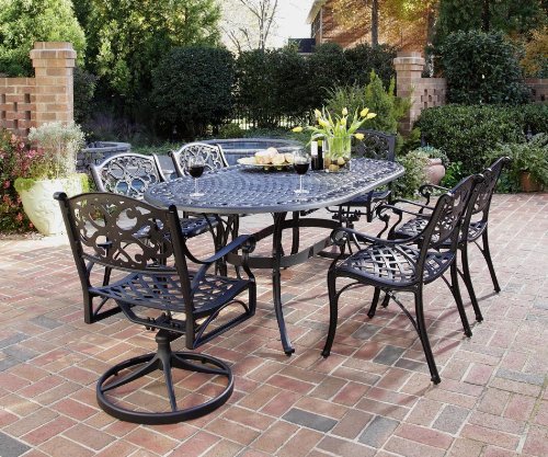 Biscayne Black 7-Piece Outdoor Dining Set product image