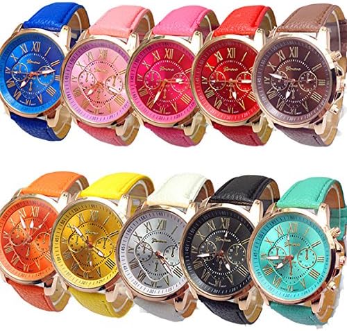 Mixeshop 10-pack Unisex Tally Style Silicone Watch
