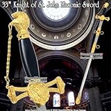 33 Templar Crusader Knight of St. John Masonic Sword