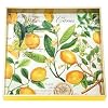 Michel Design Works Square Wooden Tray, Lemons, 12-1/2-Inch