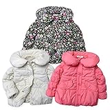 ベビー服 女の子 アウター フルジップ ショート コート mia mail ミアメール 中綿 Eタフタ 衿付き 女児 ベビー (2.ピンク/95cm)