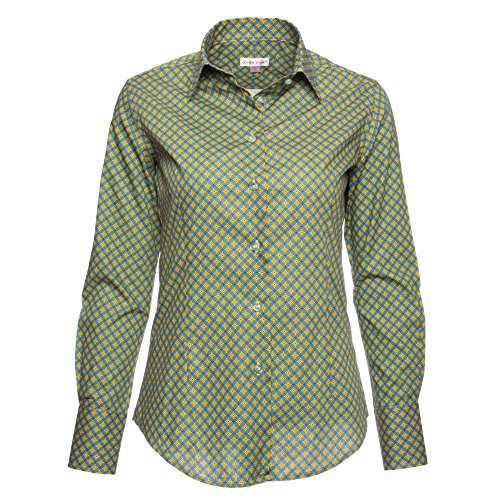 (コトンドゥ) Coton Doux レディースシャツ L52AD936rosewindows レディス 婦人 長袖 カラー 大人 カジュアル 柄 シャツ ブラウス ファッション デザイン イタリア フランス