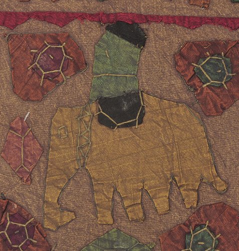 Imagen 3 de Indian Cotton Patch Elephant & Embroidery Jogi tamaño de la almohadilla cubierta de 16 x 16 pulgadas Juego de 2 piezas