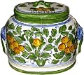 Large Italian Ceramic Biscotti Cookie Jar