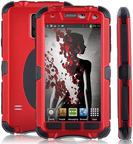 Cobblehome™ Aluminum Metal Corning Gorilla Glass Case, Newest Extreme Shockproof Dustproof Weatherproof Limited Waterproof Case Military Heavy Duty Protection Hard Cover, 3 Months Warranty, Perfect Hiking Camping Running Outdoors for Samsung Galaxy S5 (Red)