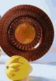 Ten Strawberry Street Aztec Copper 13'' Charger