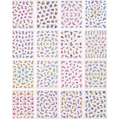 16 Packungen 3D Nail Sticker #704 selbstklebend - �ber 500 St�ck Nagelsticker - Nailsticker