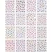 16 Packungen 3D Nail Sticker #704 selbstklebend - �ber 500 St�ck Nagelsticker - Nailsticker