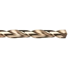 Precision Twist CO500 12 Cobalt Steel Extension Drill Bit, Gold Oxide Finish, Round Shank, Spiral Flute, 135 Degree Point Angle
