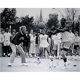 Tim Brown and Lou Holtz Notre Dame Fighting Irish - Playing Hoops - Dual Autographed 16x20 Photograph