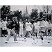 Sporting Goods : Tim Brown and Lou Holtz Notre Dame Fighting Irish - Playing Hoops - Dual Autographed 16x20 Photograph