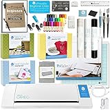 Silhouette Cameo II Touch Screen with Mega Bundle - Vinyl Rolls, Heat Transfer Kit, Rhinestone Kit, Fabric Kit, Starter Guide, Sketch Pens, Pixscan, Fabric Blade, Etching Cream, and More!