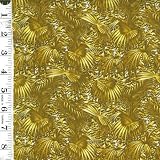 Quilted Treasures fabric Floral Safari 1649 - 204910 fern leaves 100% cotton 45 wide - HALF YARD - B001DVYNYO