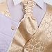 beige Pattern Formal Vest for Men Gift Idea with M