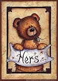 Bear Bottoms - Hers MUSEUM WRAP CANVAS Print With Added Heavy BRUSHSTROKES Mary Ann June 5x7