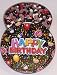 Gourmet Food : Scott's Cakes Licorice Bridge Mix in a Large Happy Birthday Tin