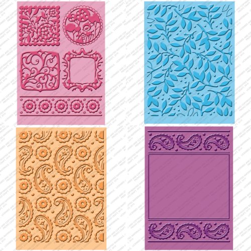 Provo Craft Cuttlebug Cricut Companion Embossing Folder Bundle, Cindy Loo