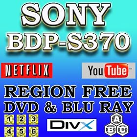 New SONY BDP-SP370 Multi Region Code Free DVD 123456 PAL NTSC Blu Ray Zone A+B+C Player,... 