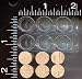Clear, Square, Glass Bottles, , 20, , Small, Mini Bottles, With, , 20, ,Corks