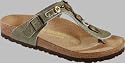 BIRKENSTOCK Gizeh - Naturleder - Cotina Green Chain - Normale Weite