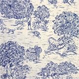 Harvest Toile Blue/Ivory