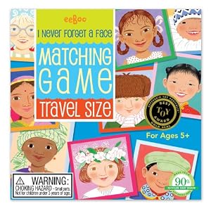 eeBoo I Never Forget a Face Travel Matching Game