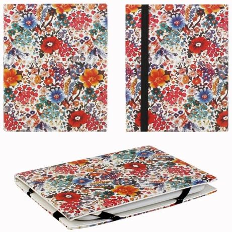 JAVOedge Summer Floral 6" Universal eReader Book Case for the Nook Touch, Glowlight, Kobo Glo, Touch, Kindle (White)