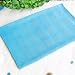 [Light Sky Blue] 100% Cotton Jacquard Weave Throw Blanket (50 by 59.8 inches)