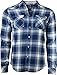 Fresh Brand Men's Plaid Flannel Checkered Long Sleeve Shirt