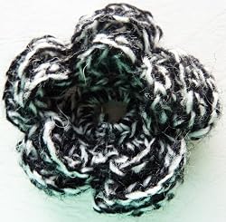 Handmade Mini Flower Pin - Granite (100% Hand-crocheted)