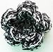 Handmade Mini Flower Pin - Granite (100% Hand-crocheted)