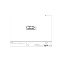 SMC KDM Series Polybutylene Terephthalate Rectangular Multi-Connector, 1/8" Tube OD, 10 Connecting Tubes