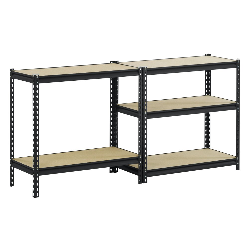 COMMERCIAL INDUSTRIAL STEEL 5 TIER SHELVING WORK BENCH GARAGE STORAGE