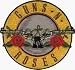 Guns N' Roses - Round Logo with Roses & Pistols - Embroidered Iron On or Sew On Patch