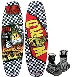 Kwik Tek World Industries Checks Wakeboard with Mud Buddy Binding, 135cm
