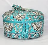 Vera Bradley Travel Cosmetic in Totally Turq