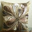 Exotica - Throw Pillow Covers - Silk Pillow Cover with Sequins & Bead Embroidery