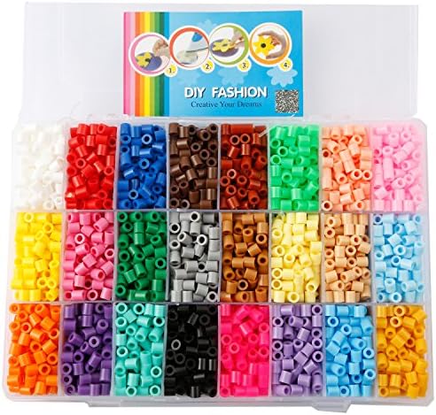 Diyfashion Ironing Beads 5.000 Pieces 24 Different Colors in a Tray Organizer
