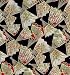 Yusenshi Paper- Fan Print on Black 31.5x21.5 inch sheet