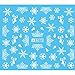 Tinksky Nail Art Stickers Christmas Snow Nail Art Stickers Decals Decoration Snowflake Design,Pack of 5