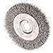 Crimped Wire Wheel Wire Brush, Arbor, 4"