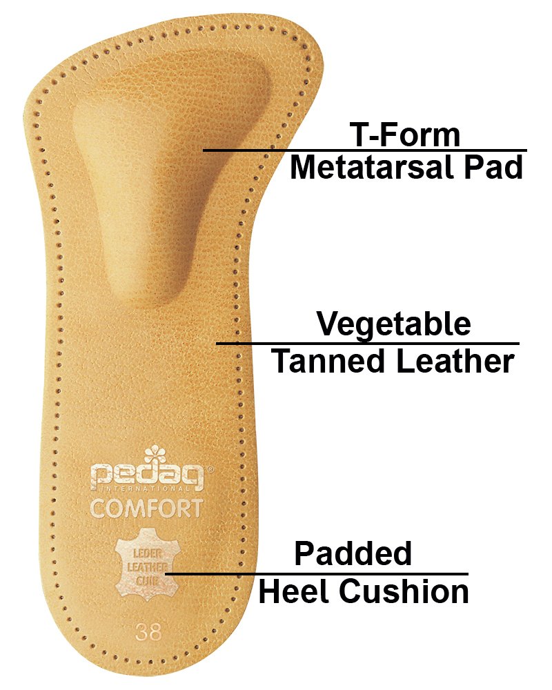Pedag 142 Comfort 3/4 Leather Orthotic with Supportive Metatarsal Pad