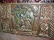 Krishna Radha Playing Flute Gopis Carving From India Wooden Decorative Panel 36x25