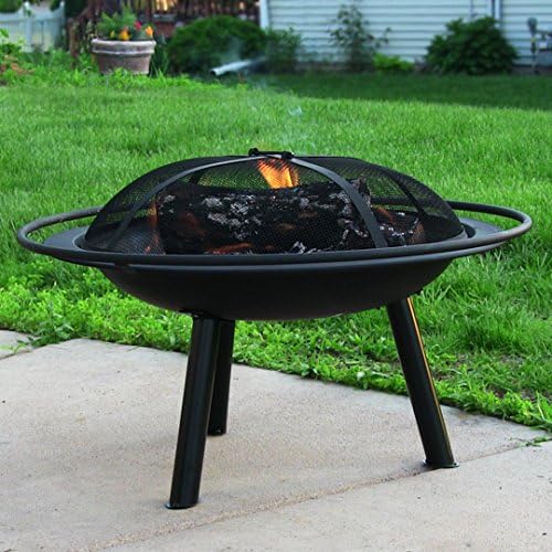 28" Western Camping Fire Pit By Sunnydaze