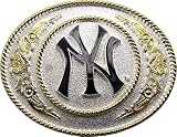 Licensed New York Yankees Sliver Gold Belt Buckle