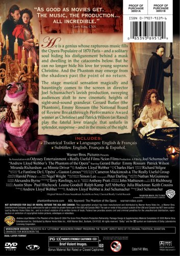 The Phantom of the Opera (Widescreen Edition) under The Dvd and video tapes Store
