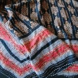 Kilim Noir ~ Exotic Designer Black Gold Quilted King Bedspread