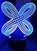 Optical Illusion 3D Crisscross Rings Lighting by Playtime 123 is a Great Nightlight with a Soft Subtle Glow for Kids. These Eco-friendly Laser Cut Precision LED Lights Make Beautiful Gifts for Mom and Amazing Desk Lamps for Dad. Start Enjoying your very own Multicolored USB Powered Light Today!
