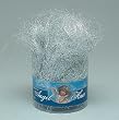 6 Electroplated Shimmering Silver Angel Hair Artificial Christmas Snow 10.5"