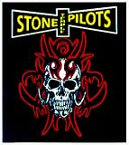 Stone Temple Pilots - Red Tribal Skull Logo on Black - Sticker / Decal